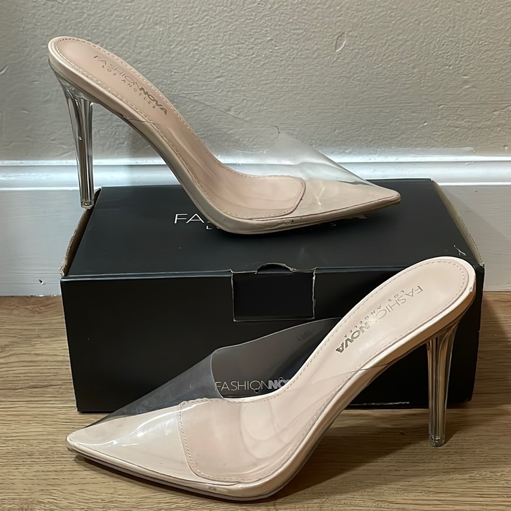 Lucite Of You Mule Pump